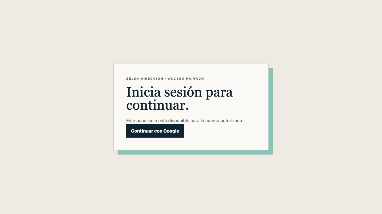 Captura de la portada de Belin Dirección