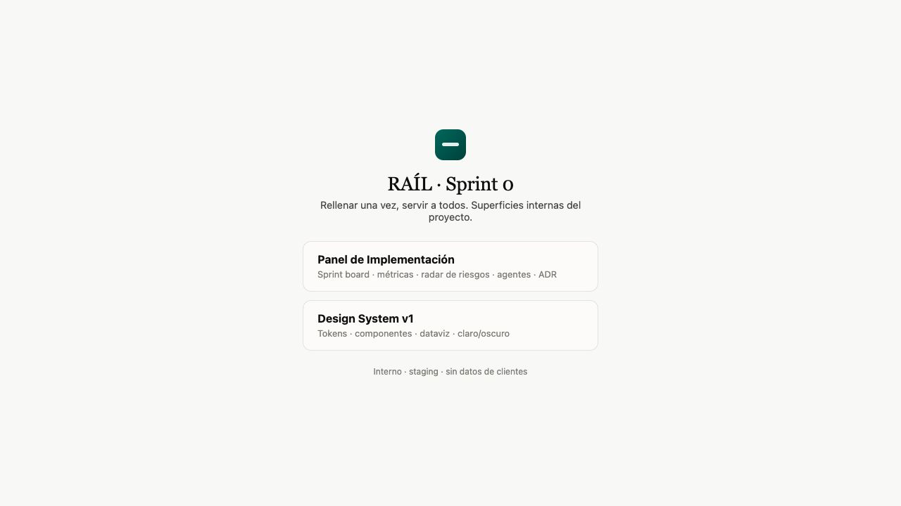 Captura de la portada de RAÍL